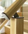 Solid White Oak Immix Handrail 3.6m for Glass Panel 8mm Pre-Finished